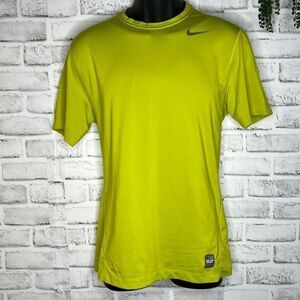 Nike Pro Combat DriFit Tshirt Shirt Top Size Medium Neon